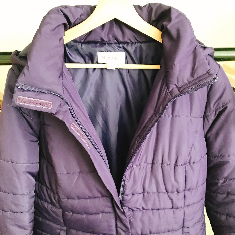 Women's XXL Long Purple Coat